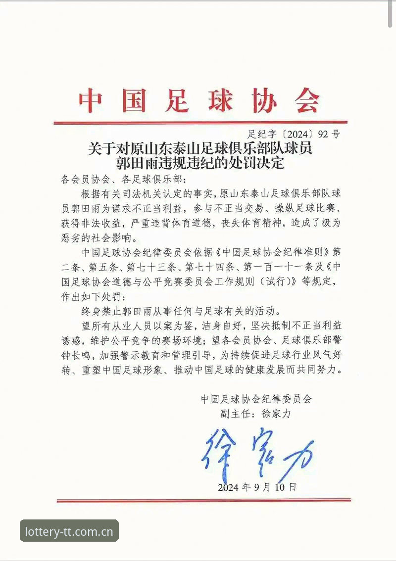 天天娱乐投注入口攻略 中国足协第三批禁足名单最新动态:65人遭重罚,终身禁赛17人创纪录
